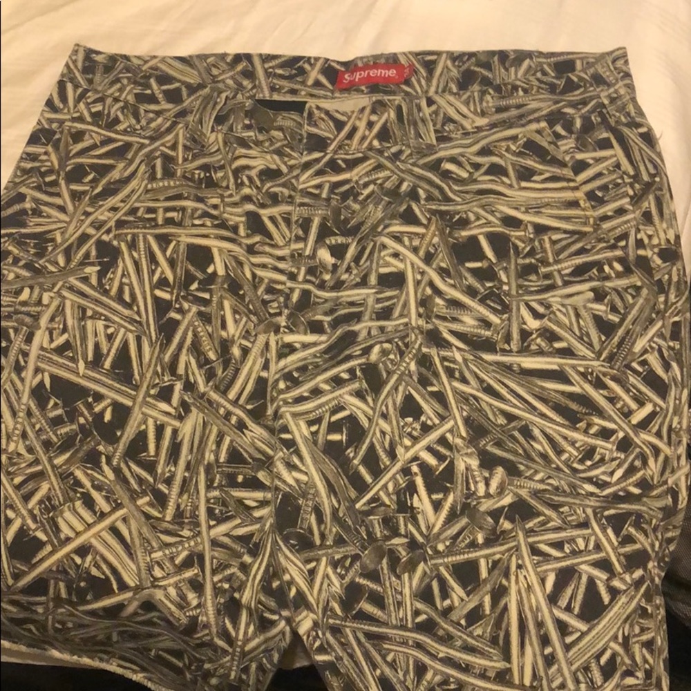 Supreme Nail Shorts worn once